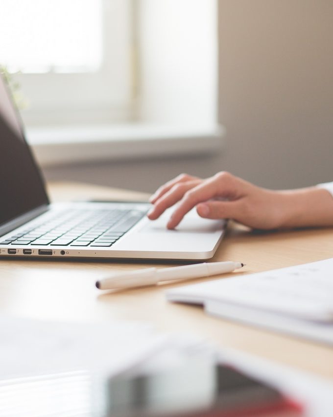woman at laptop